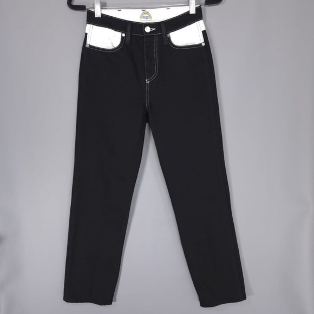 PETER MAX SPECIAL EDITION Wrangler Jeans Black 26 ITALY🇮🇹MADE Retro Straight